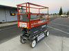 2020 Skyjack SJIII-3219 Solid NM Tires, Half height spring hinged entry gate, Dual Beacons, 800W Inverter