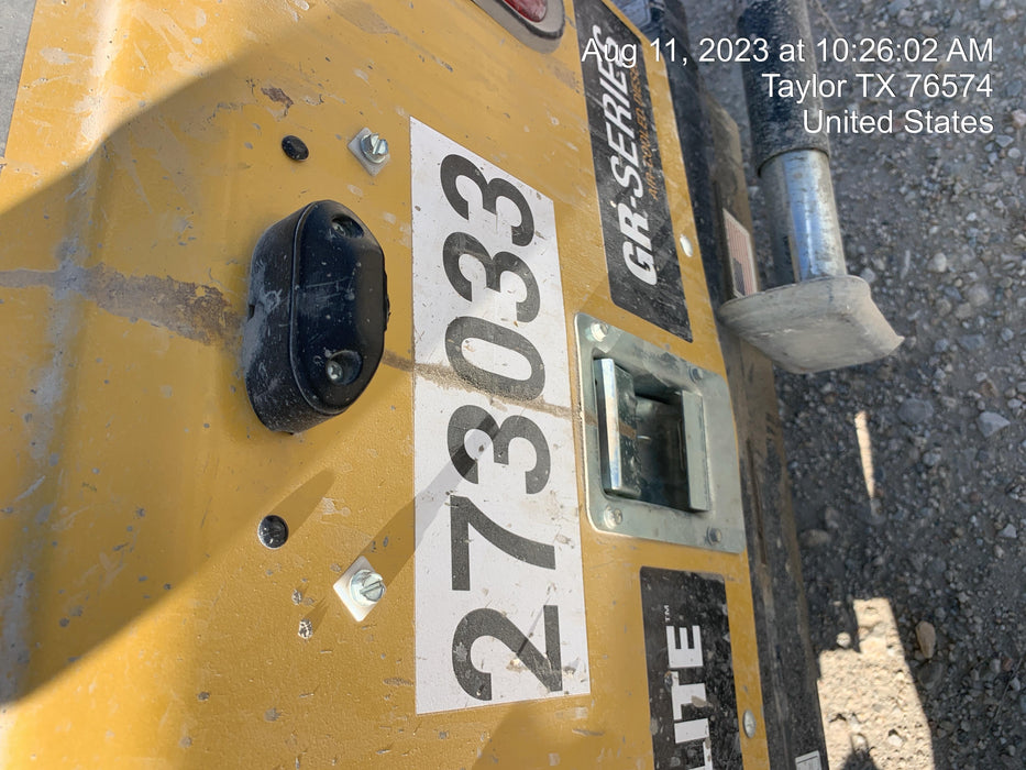 2022 Allmand NLV3GR (4) LED Light Fixture 350W, 23' Vertical Mast, 3kW Prime, Towable, ES Decals, T3