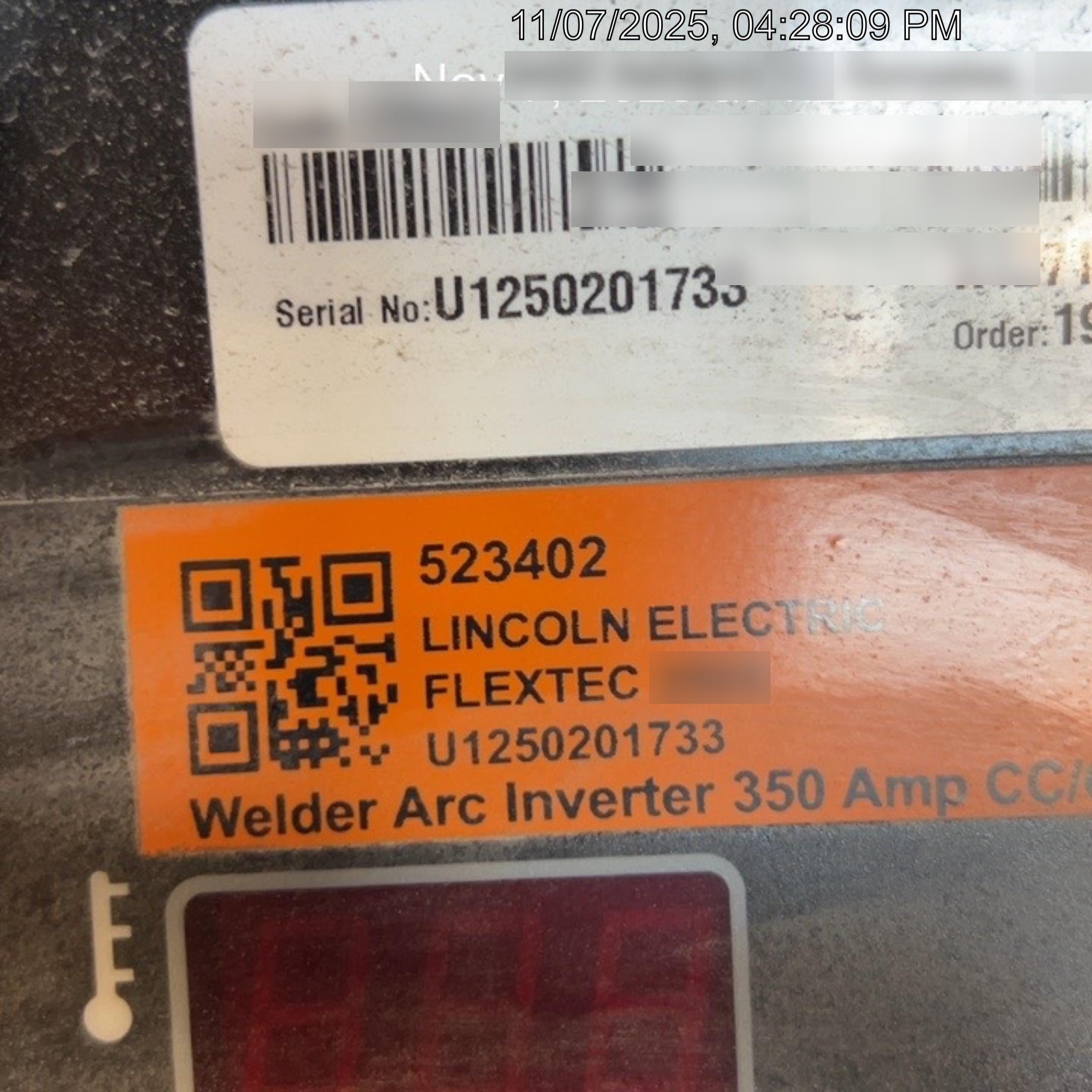 2025 LINCOLN ELECTRIC FLEXTEC 350X