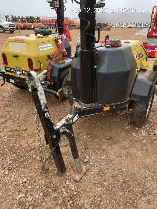 2022 Allmand NLV3GR (4) LED Light Fixture 350W, 23' Vertical Mast, 3kW Prime, Towable, ES Decals, T3