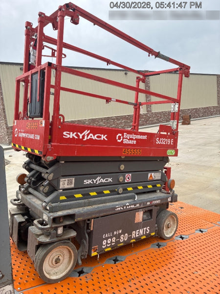 2024 Skyjack SJ3219 Electric Drive, Sld NM Tires, DBcns, RFRails, Power to Platform, T3 + Access Control