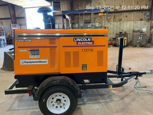 2021 Lincoln Electric Vantage 549X Ready Pak 3, ORANGE (includes trailer, cable rack, fender light kit)