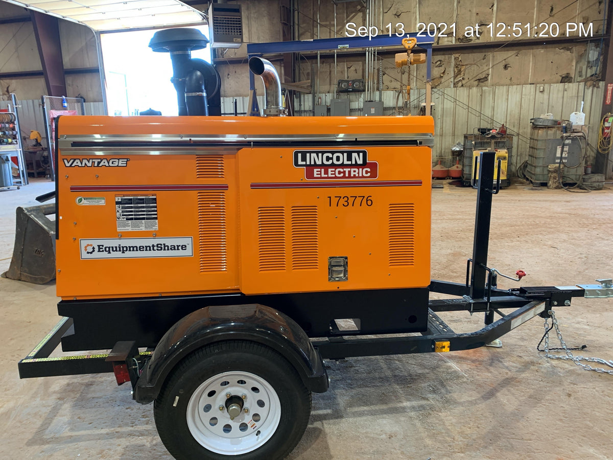 2021 Lincoln Electric Vantage 549X Ready Pak 3, ORANGE (includes trailer, cable rack, fender light kit)