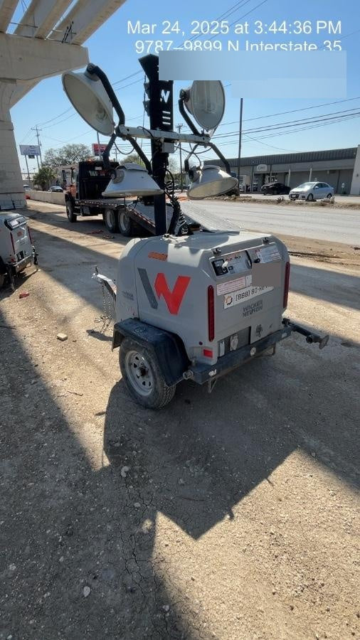 2019 Wacker Neuson LTV6L-MH Wacker Neuson LTV6L Mobile Light Tower w/Fuel Level Sensor Installed