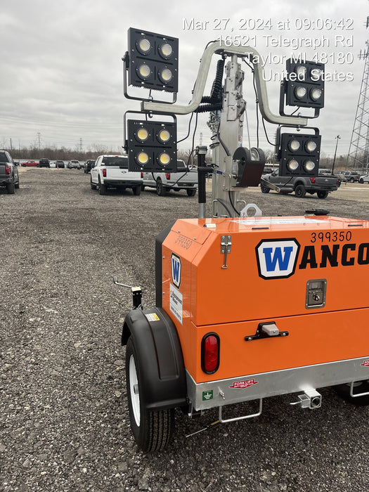 2024 Wanco WLTT-4MM4K Diesel, Deep Sea Controller, Shore Power Plug, Auto Start, (4) 350W LED Floodlights, 4kW Generator, 60 Gal Fuel Tank, 2" Ball, T3
