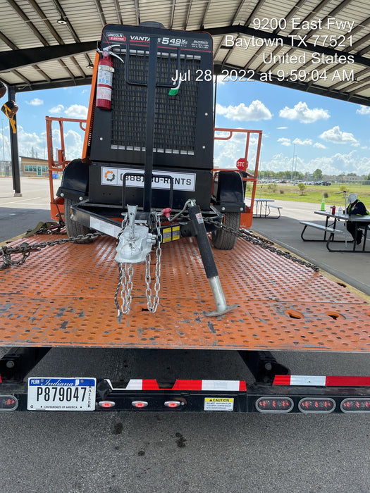 2021 Lincoln Electric Vantage 549X Ready Pak 3, ORANGE (includes trailer, cable rack, fender light kit)