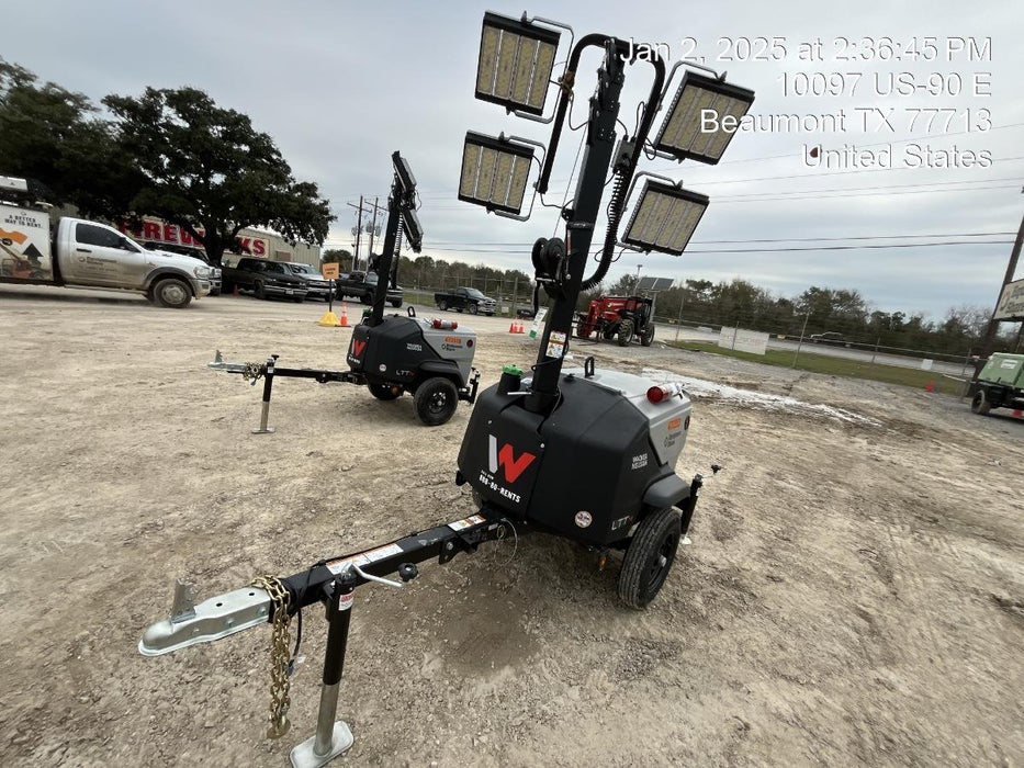 2024 Wacker Neuson LTT4 Diesel, Kohler KDW702, Deep Sea Controller, Auto Start, LED 320W, Bypass Outlet, T3