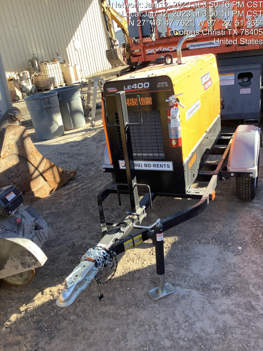 2022 Lincoln Electric LE400 Kubota V1505, Trlr, Cable Rack, Light Kit, ES Decals, T3