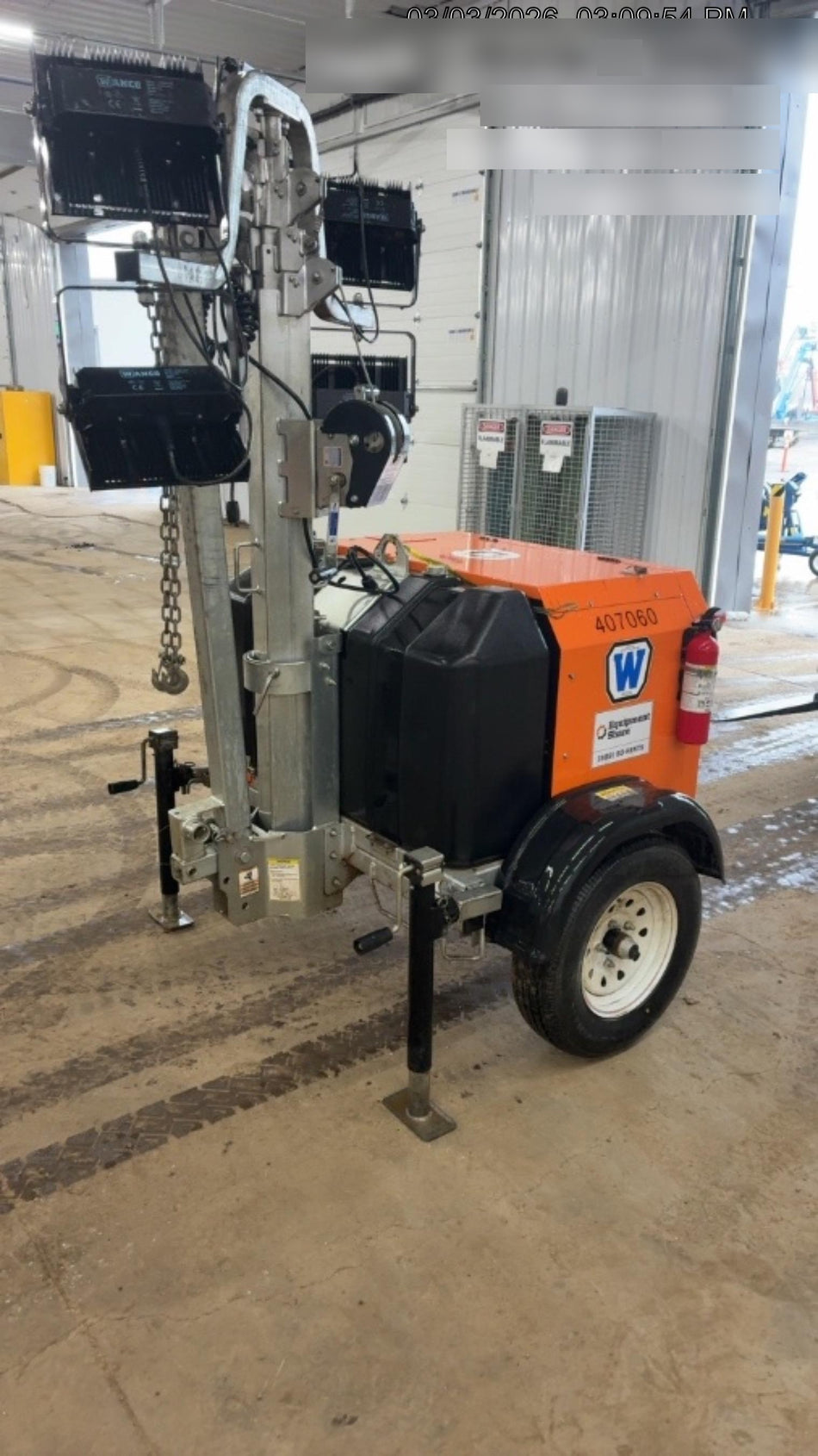 2024 Wanco WLTT-4MM4K Diesel, Deep Sea Controller, Shore Power Plug, Auto Start, (4) 350W LED Floodlights, 4kW Generator, 60 Gal Fuel Tank, 2" Ball, T3