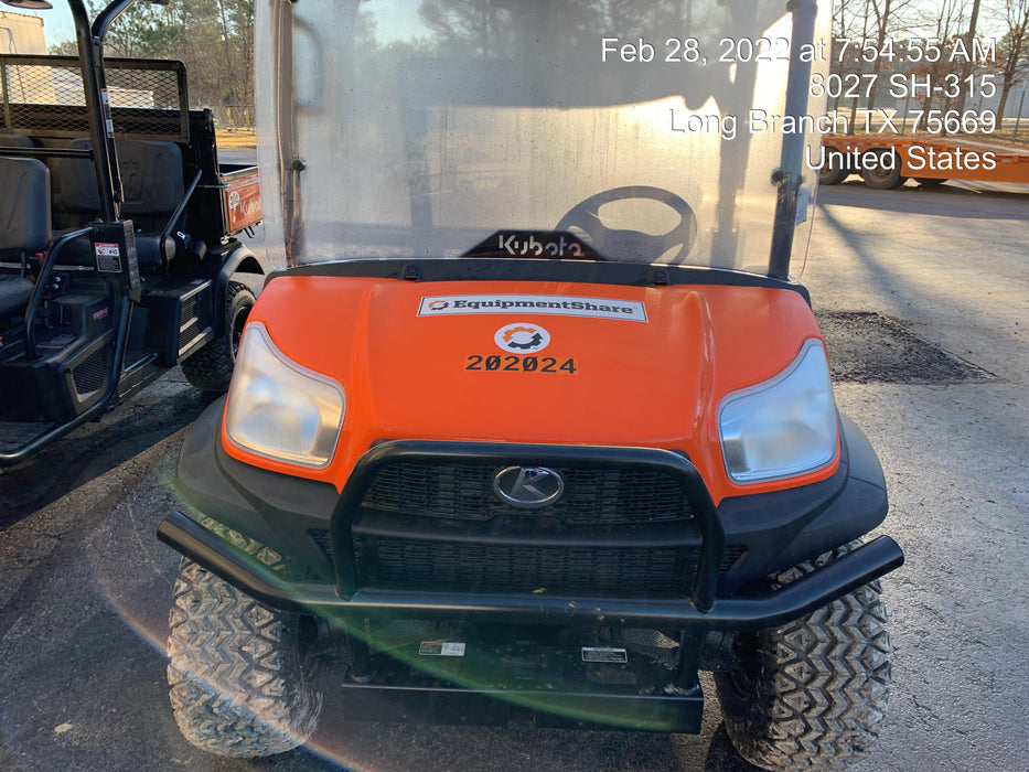2022 Kubota RTV-X1140W-H Plastic Canopy, Windshield Acrylic Clear, LED Strobe Light, Wire Harness Kit, Back up Alarm