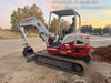 2019 Takeuchi TB260 Canopy, Standard Blade, Auxiliary hydraulics Manual QC, Hydraulic thumb, 12" ,18", 24" Bucket