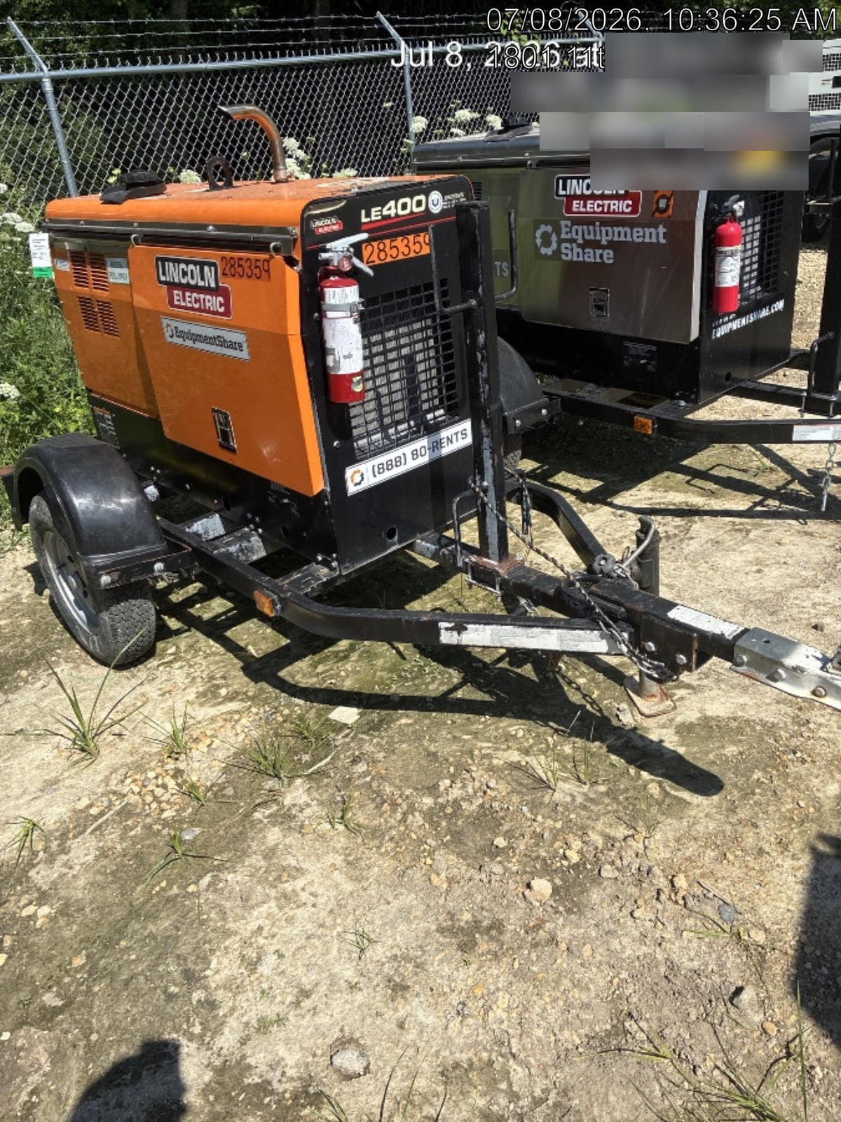 2022 Lincoln Electric LE400 Kubota V1505, Trlr, Cable Rack, Light Kit, ES Decals, T3