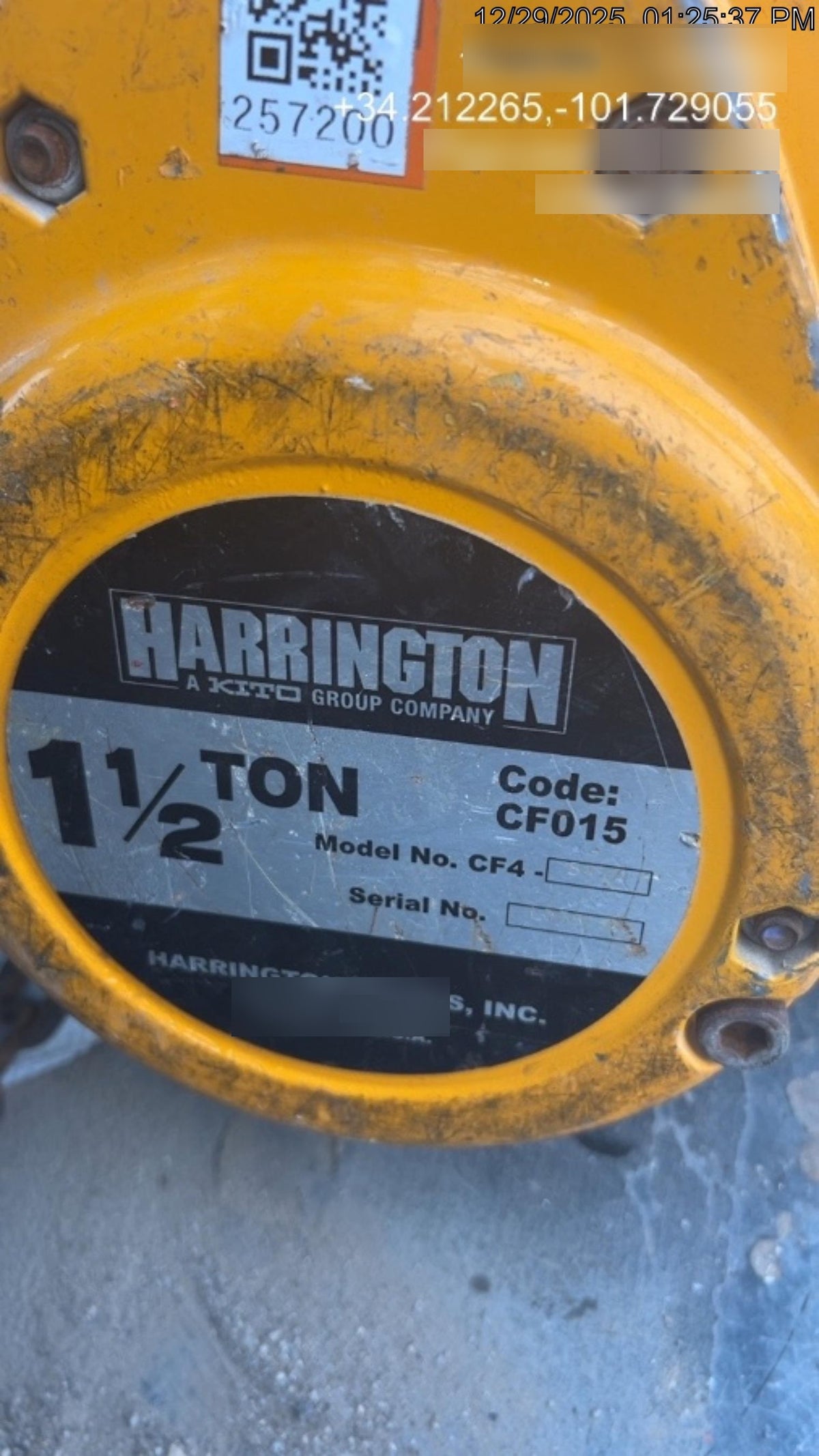 2022 HARRINGTON CF015-20