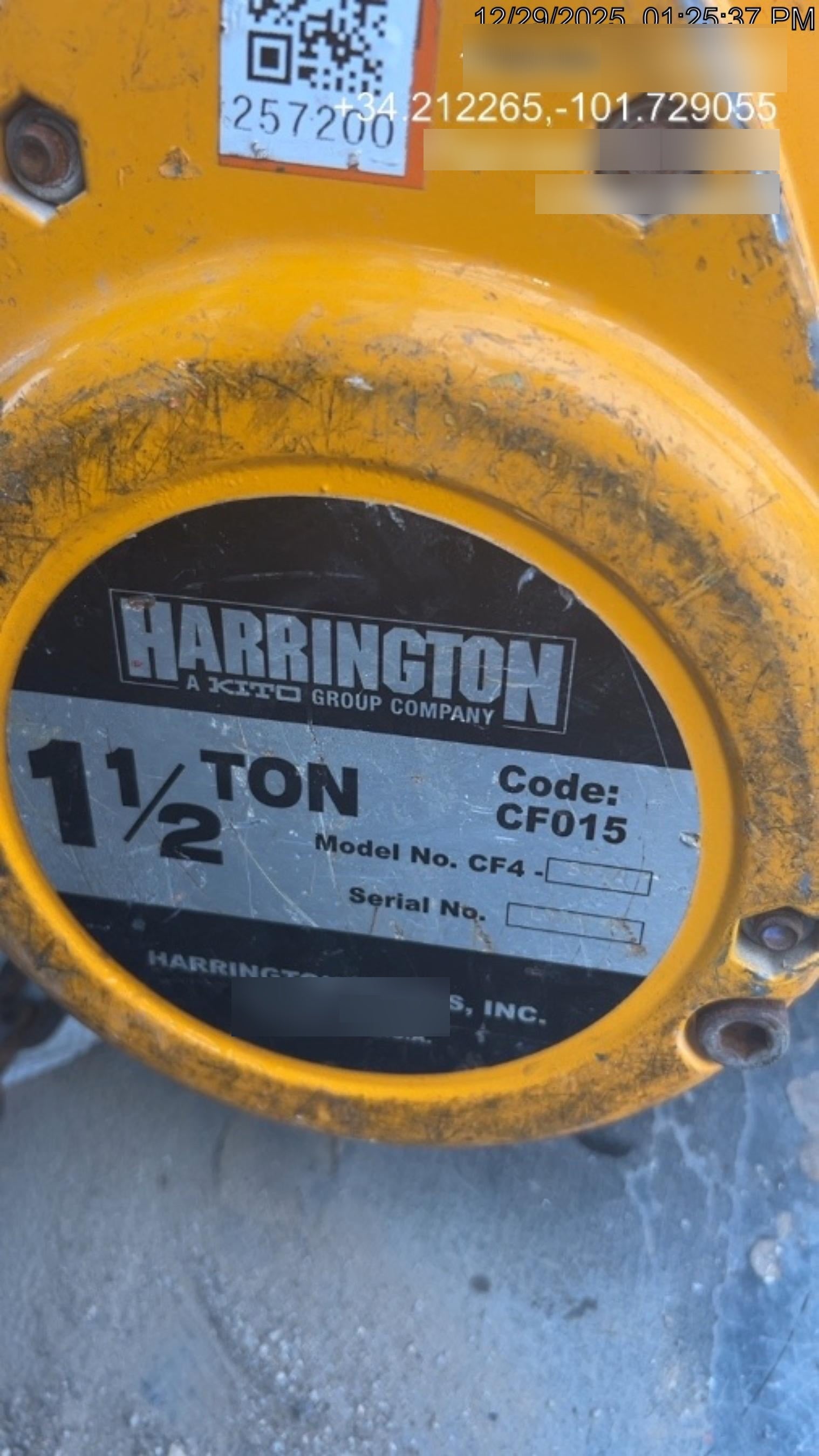 2022 HARRINGTON CF015-20