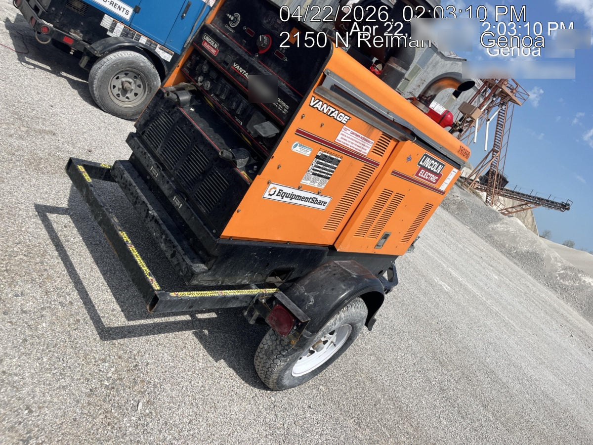 2021 Lincoln Electric Vantage 549X Ready Pak 3, ORANGE (includes trailer, cable rack, fender light kit)