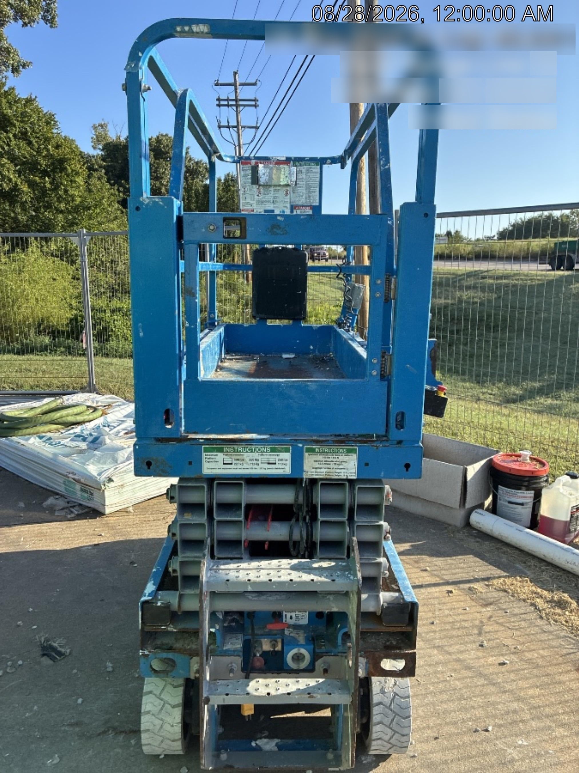 2020 Genie GS-1930 Solid Non Marking Tires, Beacon, Folding rails with half height swing gate