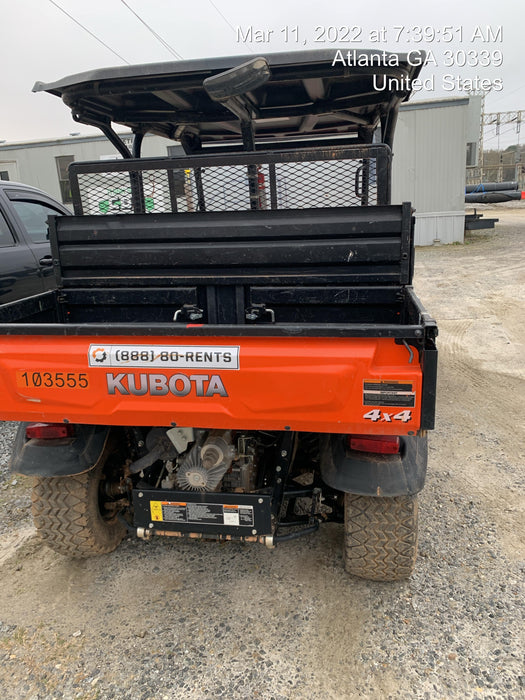 2020 Kubota RTV-X1140W-H 4WD utility cart -LED strobe -Windshield tempered glass -Plastic canopy -Wire harness kit -Backup alarm