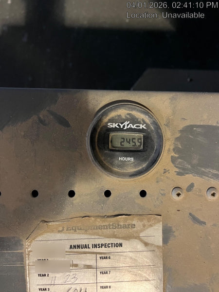 2019 Skyjack SJIII-3219 Standard Options, Trojan Batteries