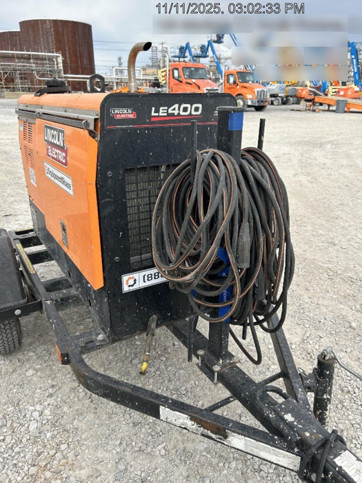 2023 Lincoln Electric LE400 Kubota V1505, Trlr, Cable Rack, Light Kit, ES Decals, T3