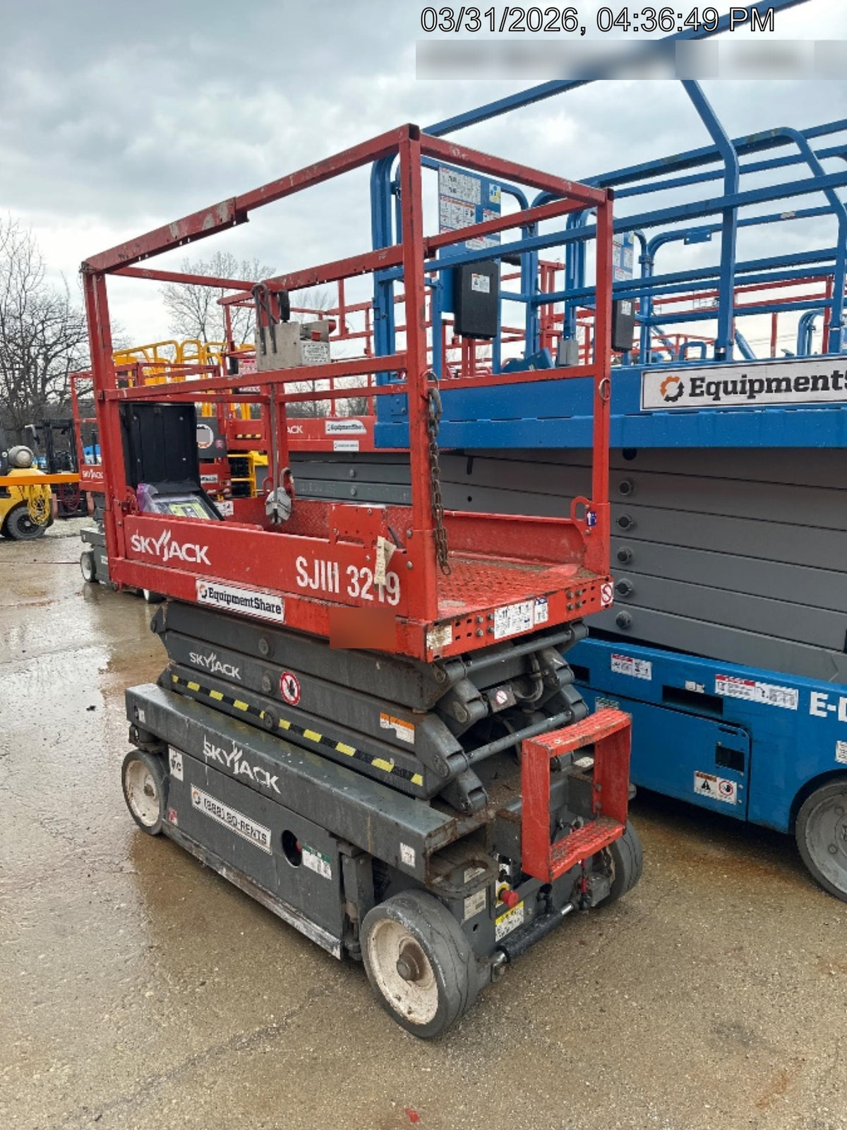 2018 Skyjack SJIII-3219 Standard Rental Specs