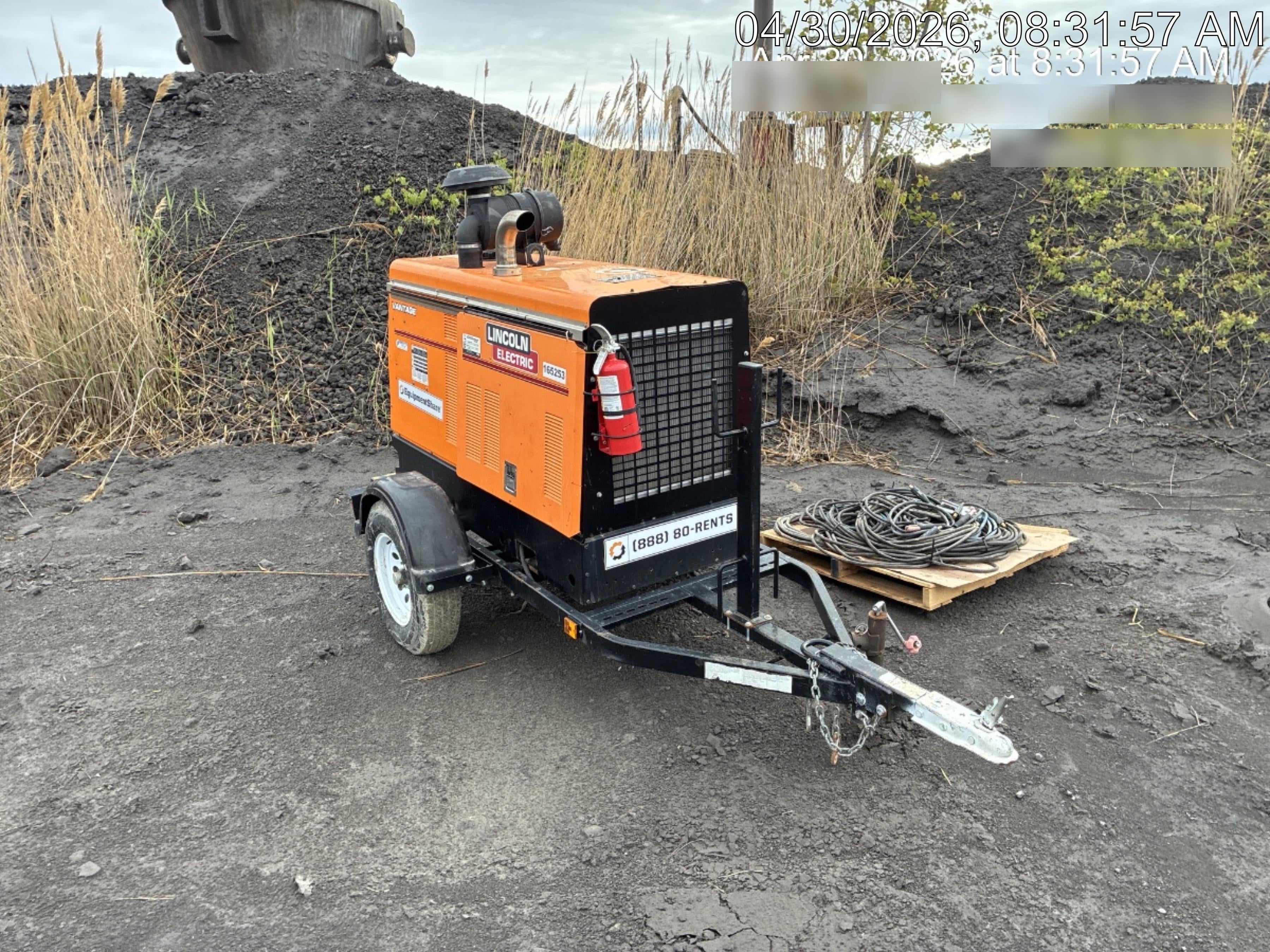 2021 Lincoln Electric Vantage 549X Ready Pak 3, ORANGE (includes trailer, cable rack, fender light kit)