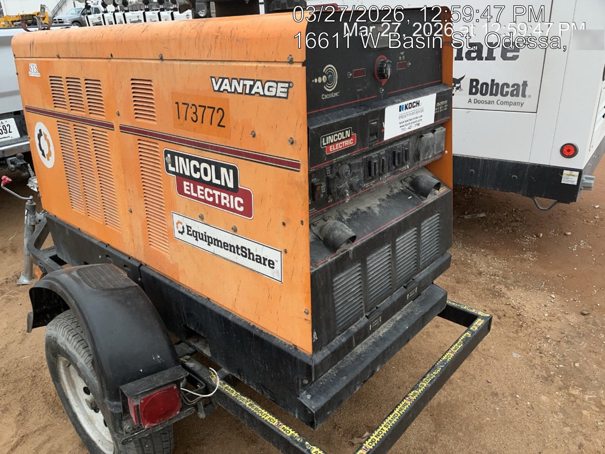 2021 Lincoln Electric Vantage 549X Ready Pak 3, ORANGE (includes trailer, cable rack, fender light kit)