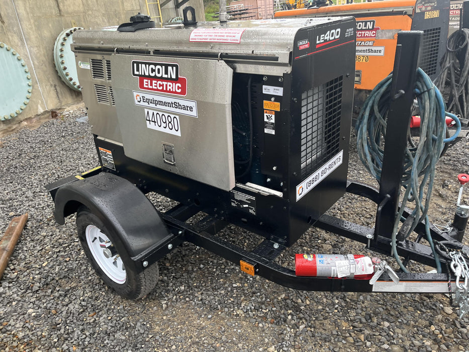 2024 Lincoln Electric LE400 Kubota V1505, Trlr, Cable Rack, Light Kit, ES Decals, T3