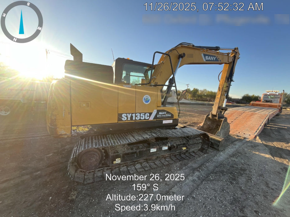 Sany SY135C SY135 Tier 4 - Cab, Hydraulic QC,  Buckets: 36" , Hydraulic Hammer 1,500 lb impact class