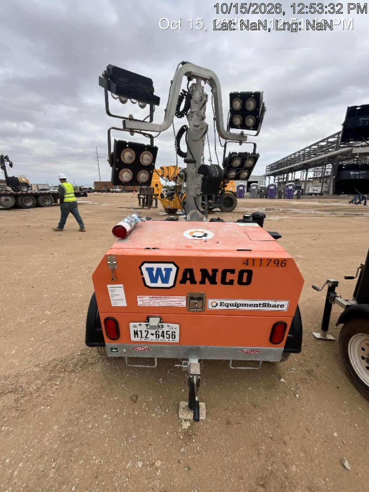2024 Wanco WLTT-4MM4K Diesel, Deep Sea Controller, Shore Power Plug, Auto Start, (4) 350W LED Floodlights, 4kW Generator, 60 Gal Fuel Tank, 2" Ball, T3
