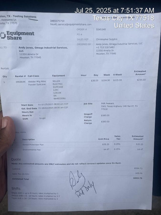 2021 MILLER ELECTRIC SUITCASE 12RC