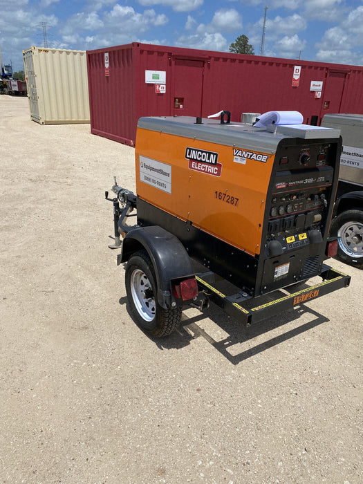 2021 Lincoln Electric Vantage 322 Vantage 322 Ready Pak 3 w/ Decals, ORANGE (includes trailer, cable rack, fender light kit) NO Telematics