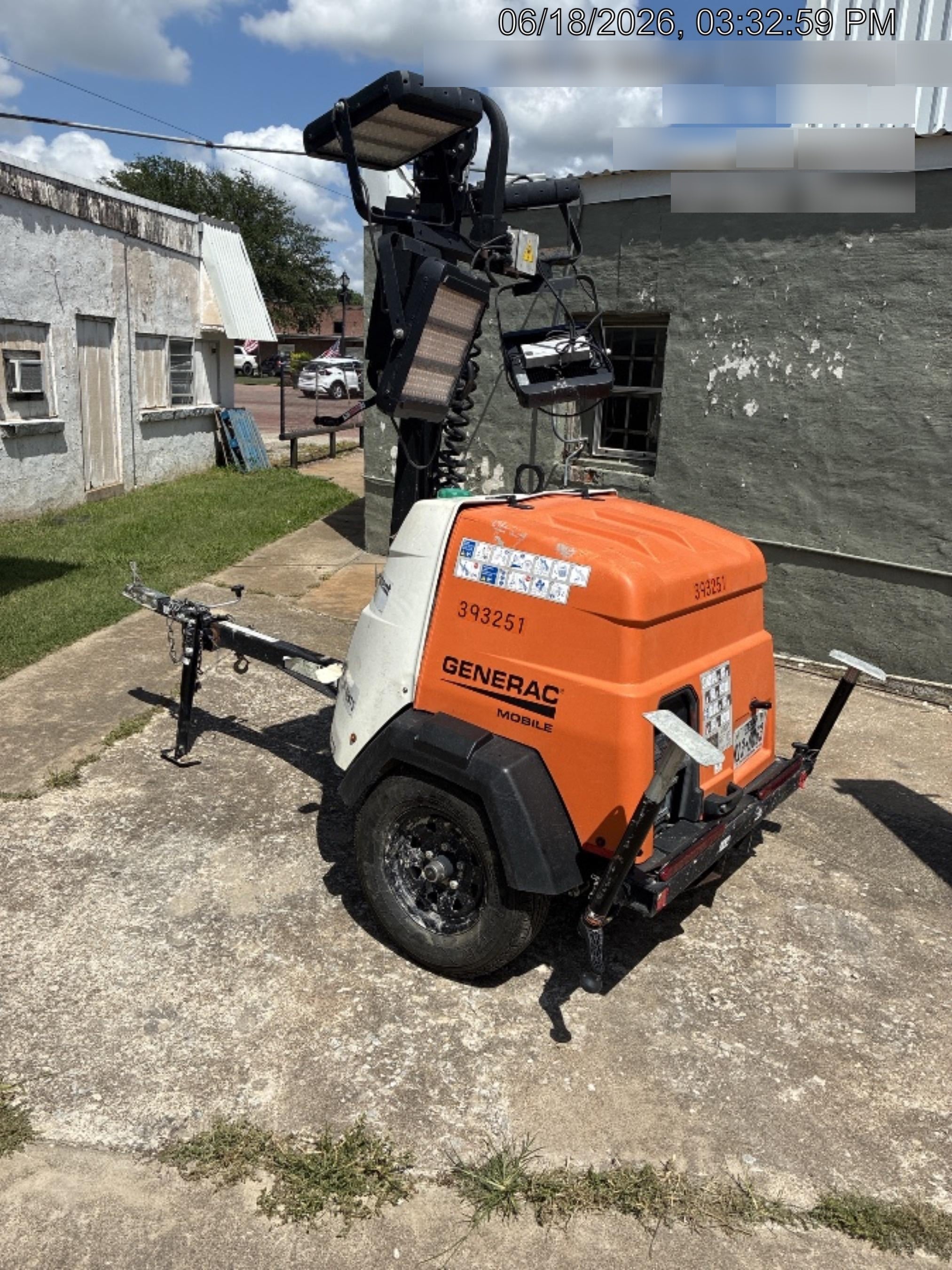2024 Generac MLT2 Diesel, Flex Switch 120V Input, Powerzone Controller, 
(4) 320W LED Lights, 4kW Generator, 39.9 Gal Fuel Tank, 2" Ball, T3