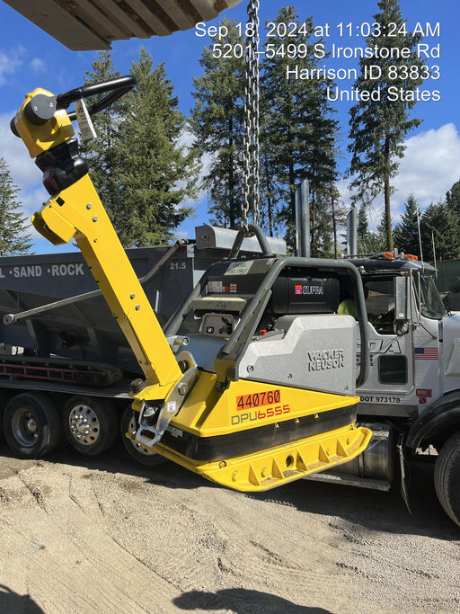 2024 Wacker Neuson DPU6555Heh Hatz Diesel, Reversible Plate Compactor, electric start