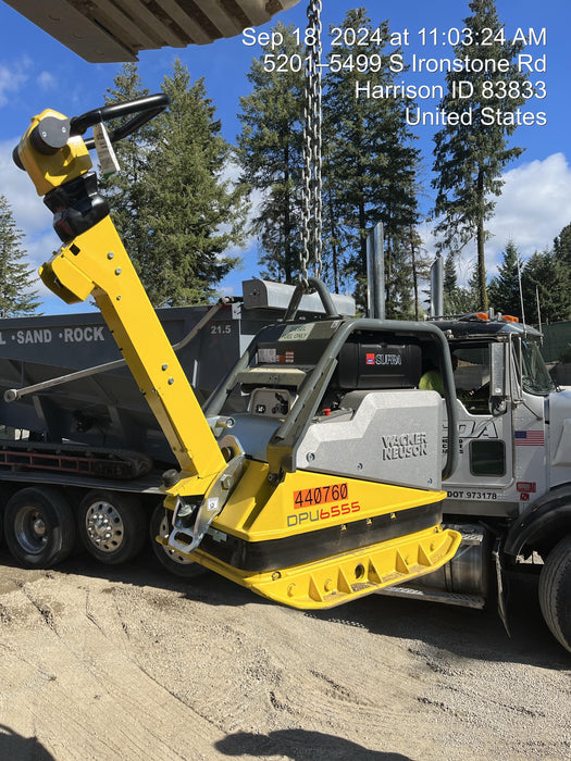 2024 Wacker Neuson DPU6555Heh Hatz Diesel, Reversible Plate Compactor, electric start