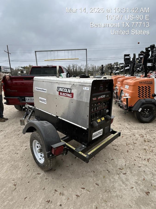 2024 Lincoln Electric LE400 Kubota V1505, Trlr, Cable Rack, Light Kit, ES Decals, T3