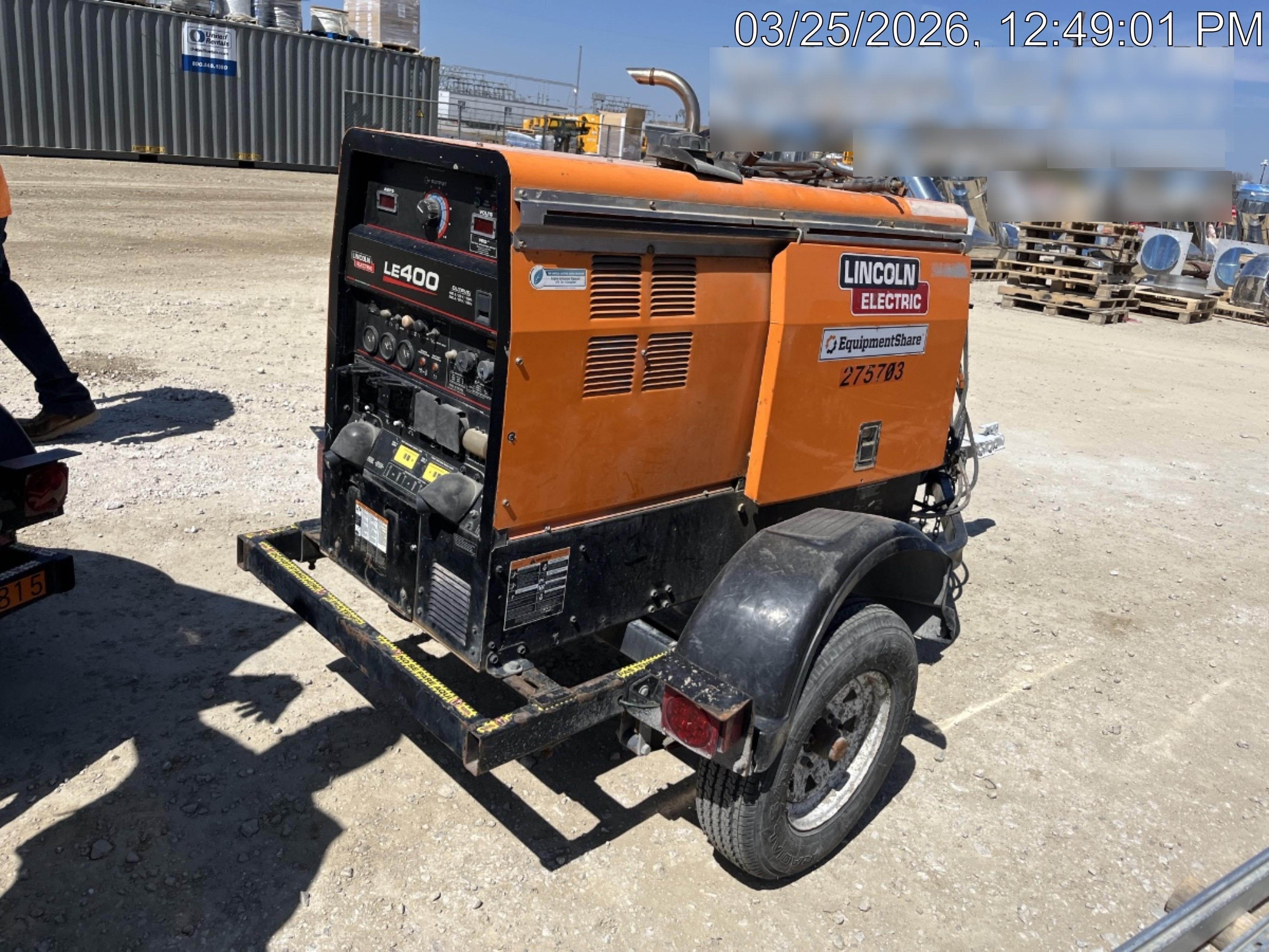 2022 Lincoln Electric LE400 Kubota V1505, Trlr, Cable Rack, Light Kit, ES Decals, T3