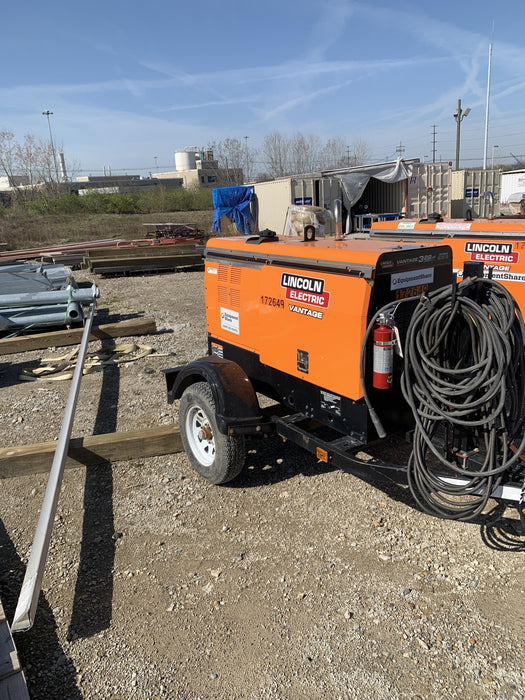 2021 Lincoln Electric Vantage 322 Vantage 322 Ready Pak 3 w/ Decals, ORANGE (includes trailer, cable rack, fender light kit) NO Telematics