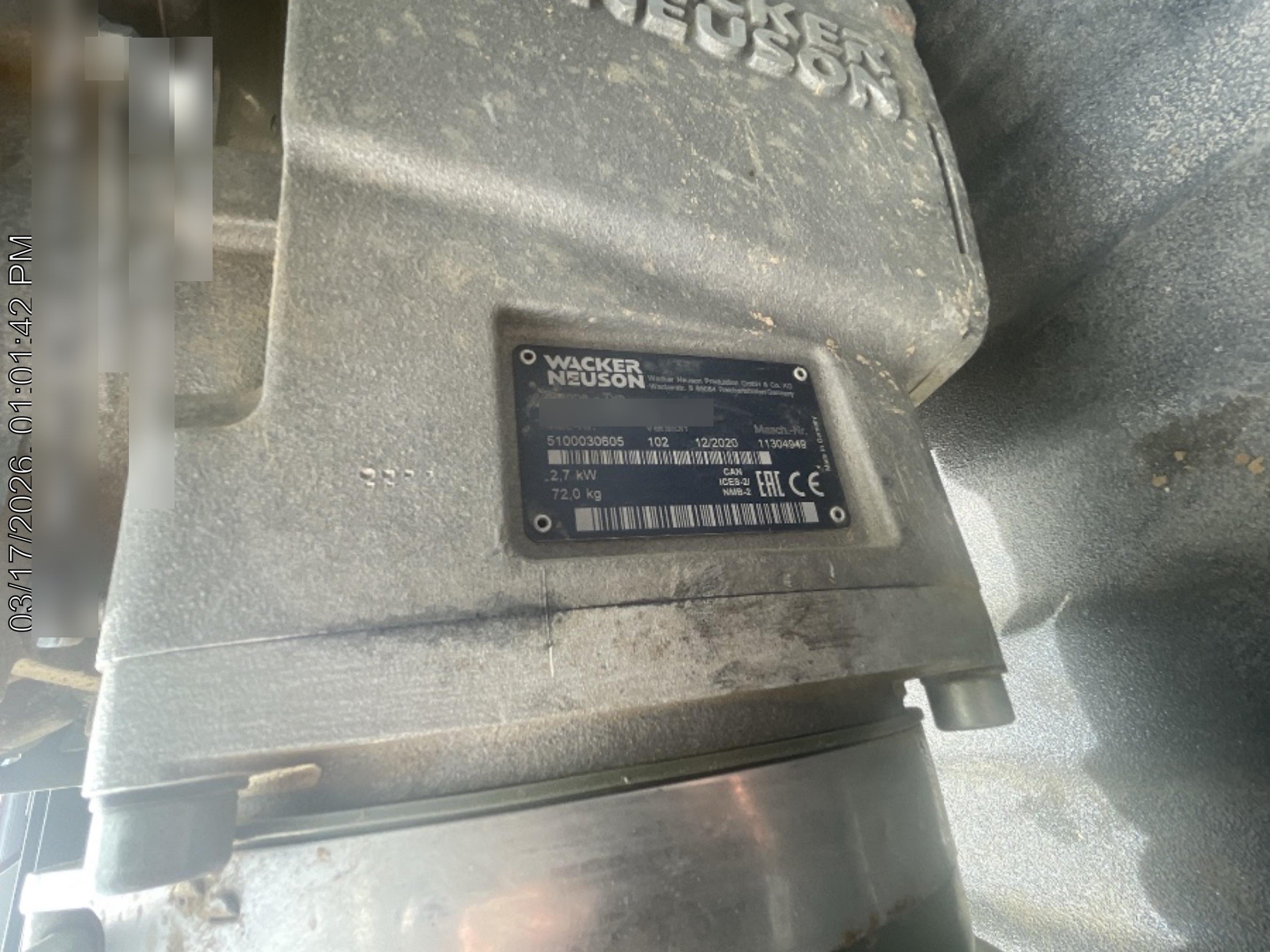 2021 WACKER NEUSON BS60-4As