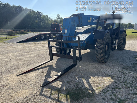 2018 Genie GTH-844 Genie GTH-844D w/Open ROPS, Solid Tires, Work Light/Beacon, 60" Carriage and Forks
