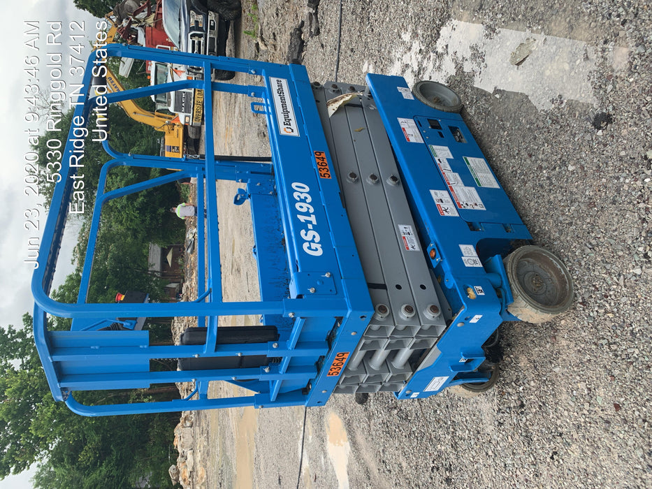 2019 Genie GS-1930 Fixed Rails with Chain Entry