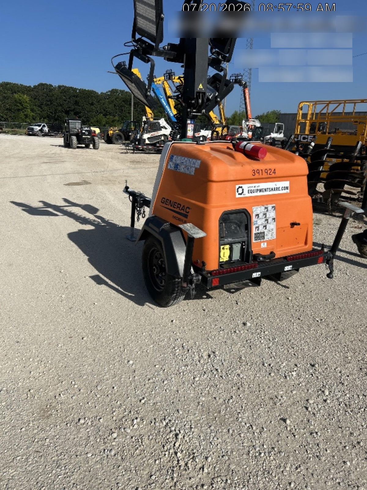 2024 Generac MLT2 Diesel, Flex Switch 120V Input, Powerzone Controller, 
(4) 320W LED Lights, 4kW Generator, 39.9 Gal Fuel Tank, 2" Ball, T3