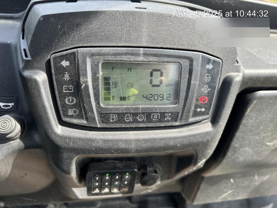 2021 Kubota RTV-X1140W-H Plastic Canopy, Windshield Acrylic Clear, LED Strobe Light, Wire Harness Kit, Back up Alarm