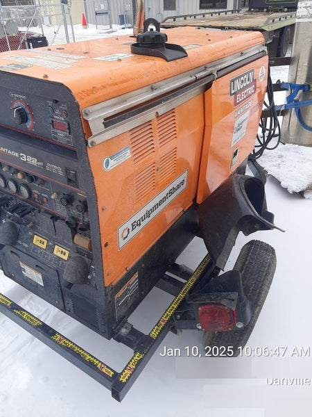 2021 Lincoln Electric Vantage 322 Vantage 322 Ready Pak 3 w/ Decals, ORANGE (includes trailer, cable rack, fender light kit) NO Telematics