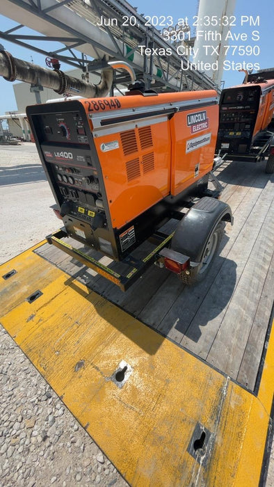 2022 Lincoln Electric LE400 Kubota V1505, Trlr, Cable Rack, Light Kit, ES Decals, T3