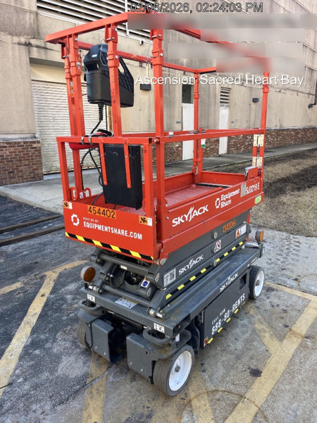 2024 Skyjack SJ3219 Electric Drive, Sld NM Tires, DBcns, RFRails, Power to Platform, T3 + Access Control