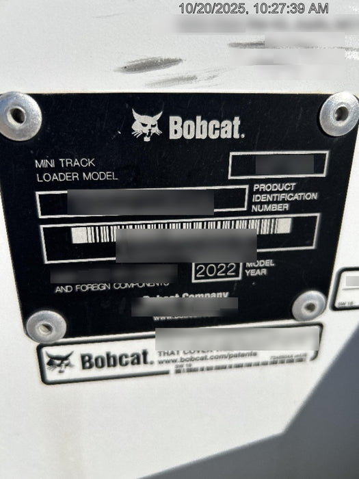 2022 BOBCAT MT100
