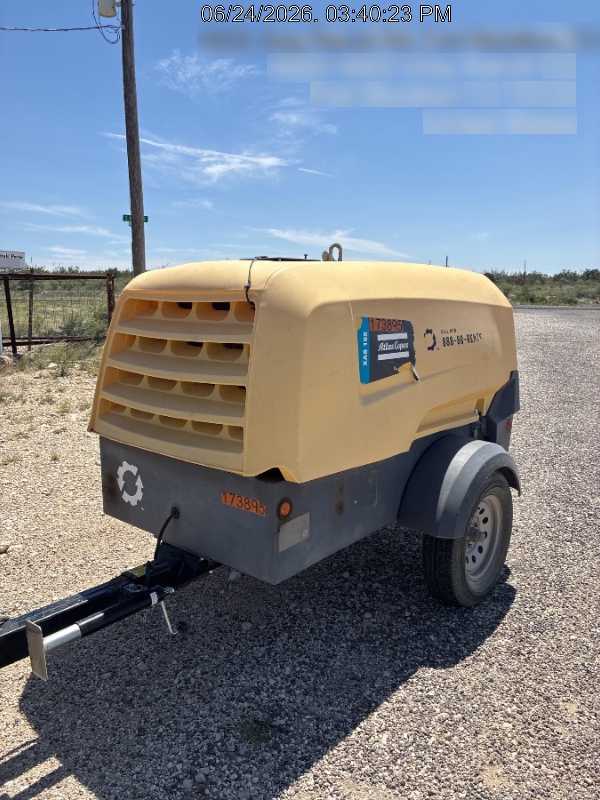 2021 ATLAS COPCO XAS188 CWK