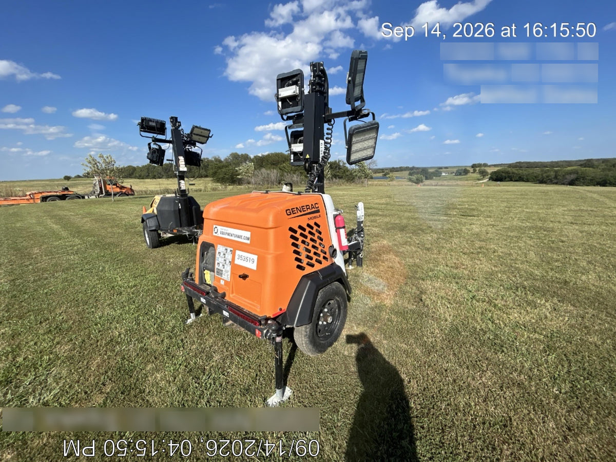 2024 Generac MLT2 Diesel, Flex Switch 120V Input, Powerzone Controller, 
(4) 320W LED Lights, 4kW Generator, 39.9 Gal Fuel Tank, 2" Ball, T3