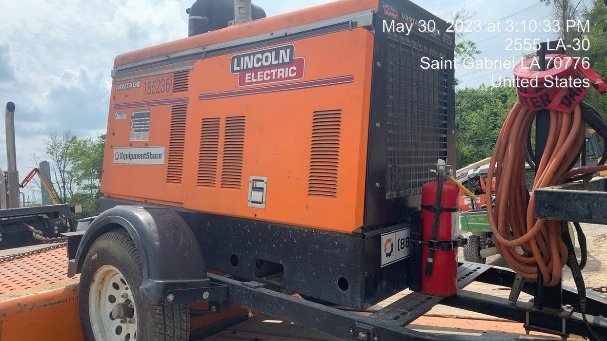 2021 Lincoln Electric Vantage 549X Ready Pak 3, ORANGE (includes trailer, cable rack, fender light kit)