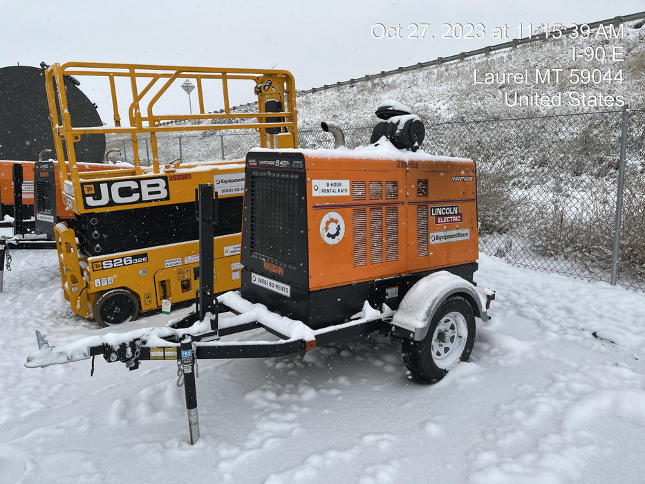 2022 Lincoln Electric Vantage 549X Crosslink Technology, Trailer Mounted, ES Decals, T3